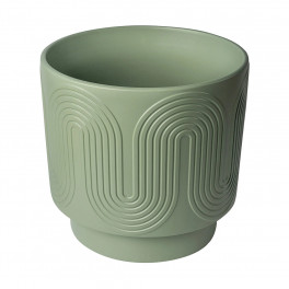 Ceramic pots for plants style embossed flower pot