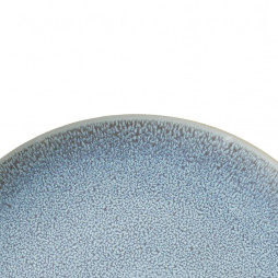 Round stoneware contemporary dinnerware dish