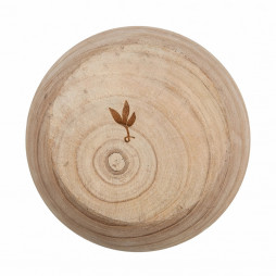 Hand wooden vase for ashes funeral cremation