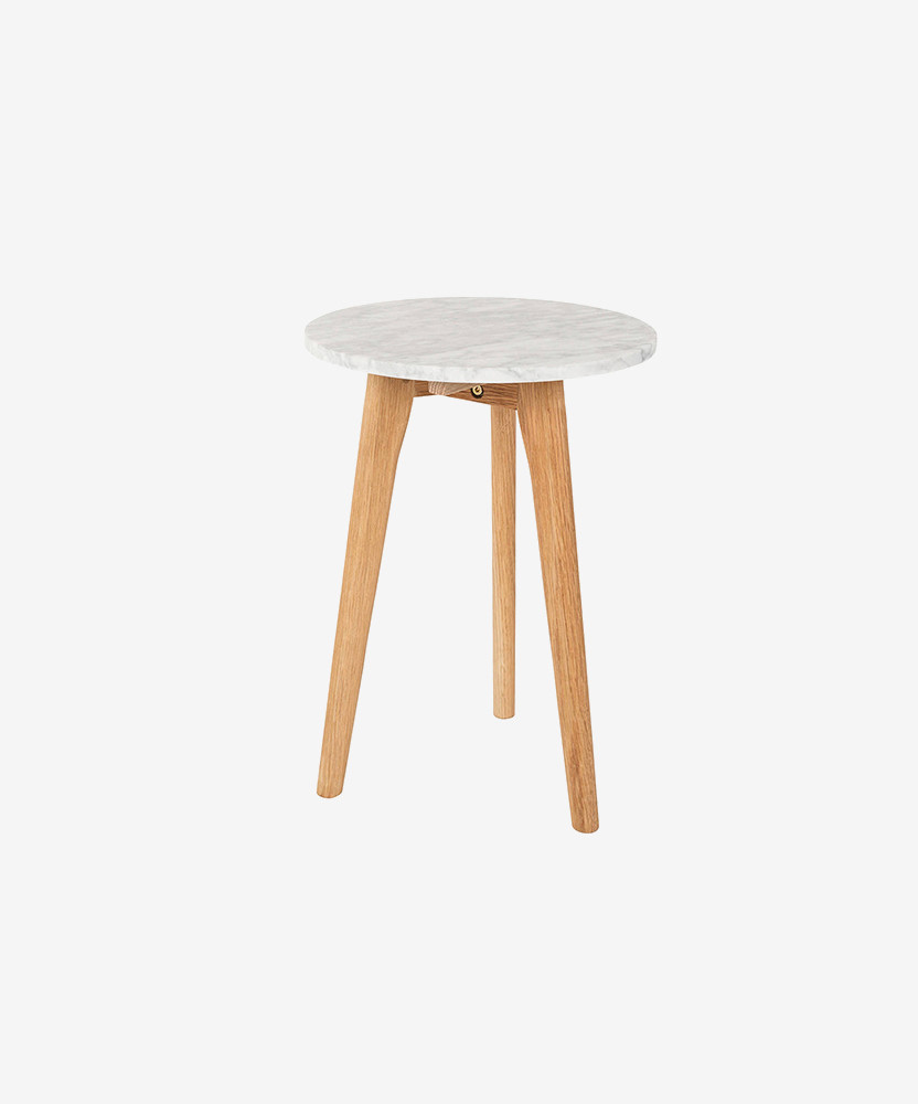 Round side table