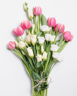 Oriental Pink Lilies Bunch