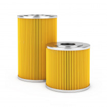 Car oil filter isolated automobile spare part