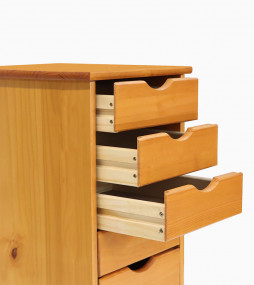 Under desk pedestal container on castors with 6 drawers