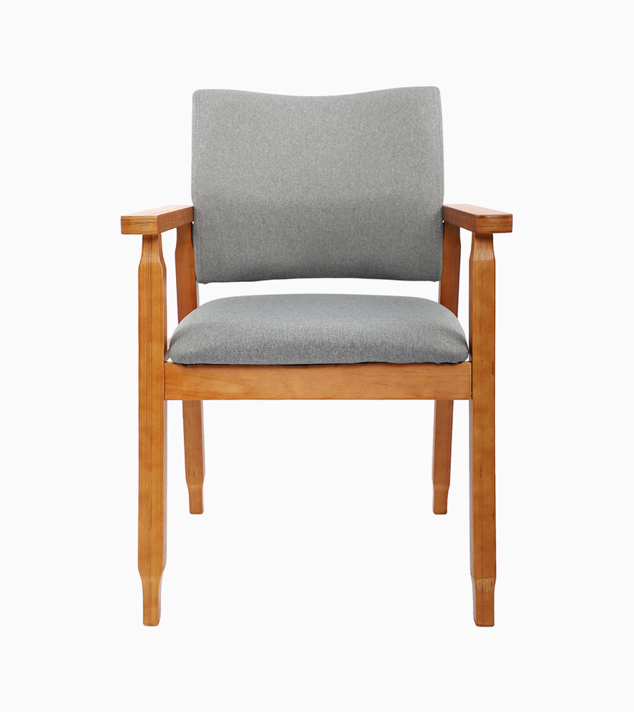 Mid Century Modern Side Chair with Wood Legs