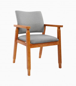 Mid Century Modern Side Chair with Wood Legs