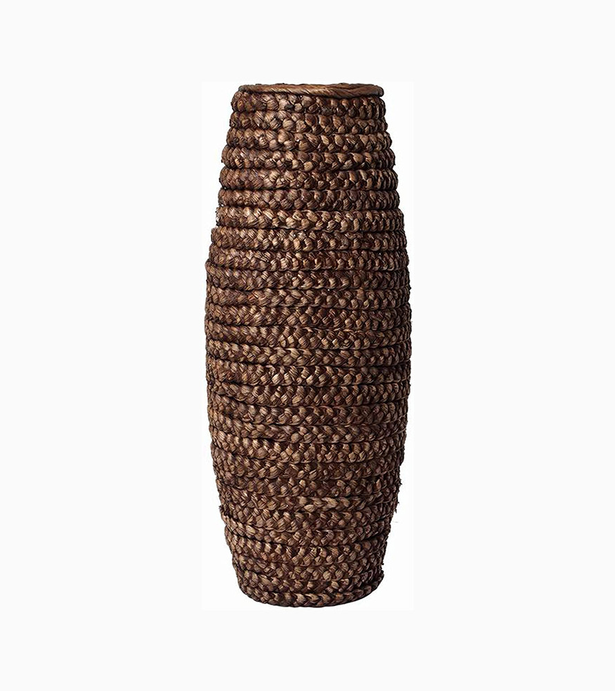 Uniquewise Antique Cylinder Style Floor Vase for Entryway