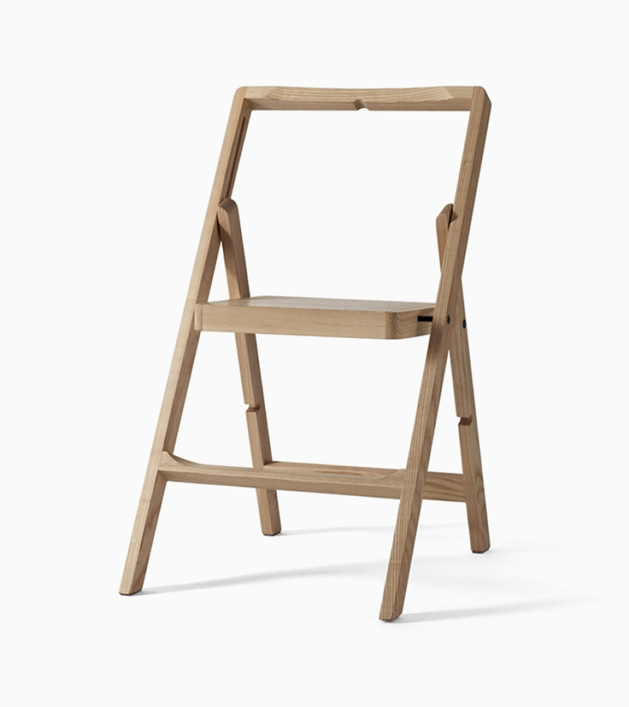 Household Folding Solid Wood backrest Chair Made of Bamboo
