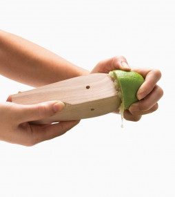Citrus reamer made of wood for juicing manually minimalist design
