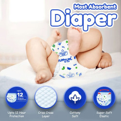 Baby Diaper Pants with Double Leakage Protection