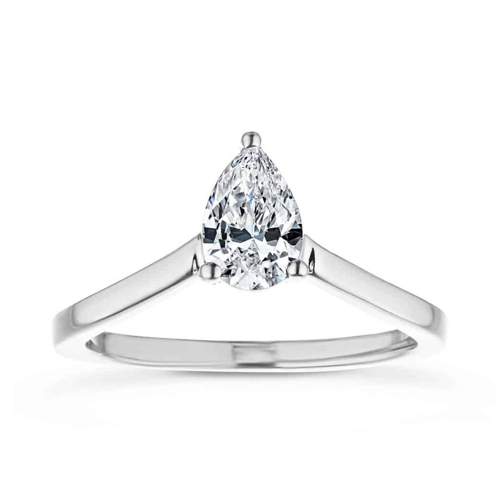 Imperial Pear Solitaire Ring