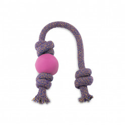 Beco Rubber Ball On Rope Dog Toy