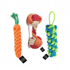 Beco Rubber Ball On Rope Dog Toy