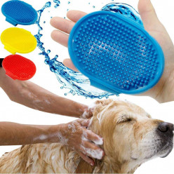 pets company rubber deshedding dog bath hand band