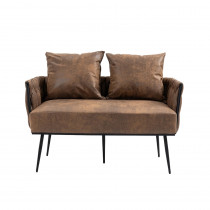 Modern Loveseat Sofa Chair with Removable Back Pillows