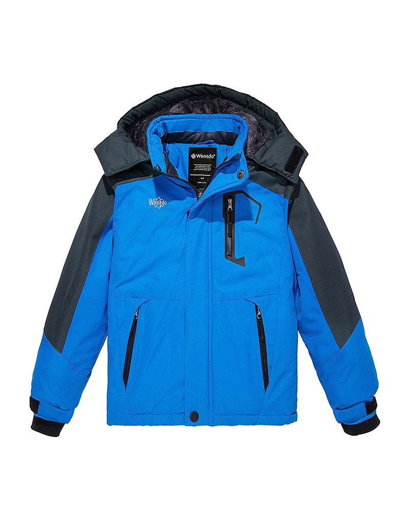 Boy's waterproof ski fleece trekking jacket