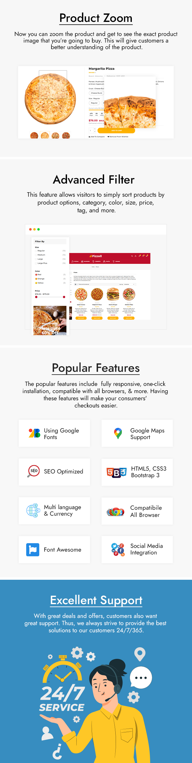 Pizzoll - Pizza & Fast Food Restaurant Prestashop Theme - 4