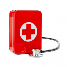 Waterproof first aid kit inc contentsRed