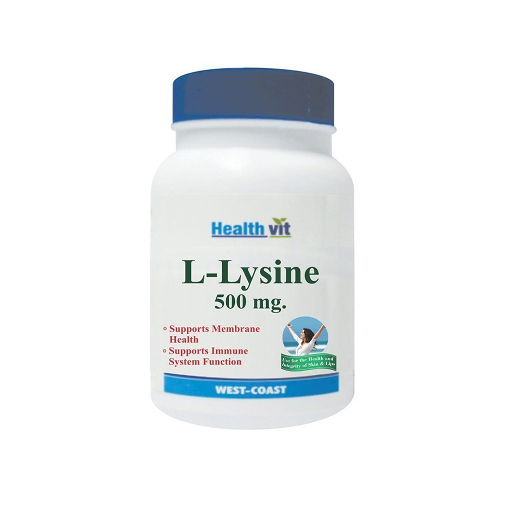 Healthvit l-lysine 1000mg essential amino acid